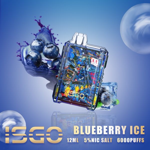 Isgo Dram Box 6000 Puffs Blueberry Ice