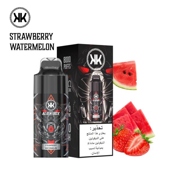 KK Alien Box 8000 Puffs Strawberry Watermelon