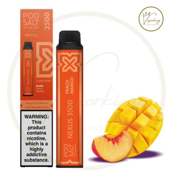 Pod Salt Nexus 3500 Puffs Peach Mango
